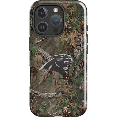 NFL Carolina Panthers Realtree Xtra Green Camo iPhone 16 Pro Magsafe Impact Case